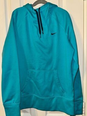 Nike Teal Therma-Fit Hooded Jacket with Navy Trim